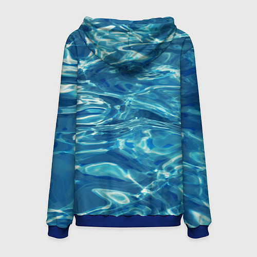 Мужская толстовка Чистая вода / 3D-Синий – фото 2