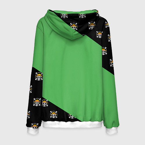 Мужская толстовка Ророноа Зоро One Piece Большой куш / 3D-Белый – фото 2
