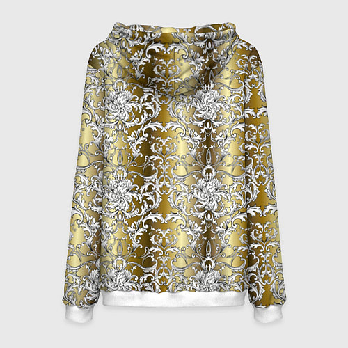 Мужская толстовка Versace gold & white / 3D-Белый – фото 2