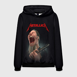 Толстовка-худи мужская James Alan Hetfield METALLICA Z, цвет: 3D-черный