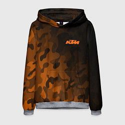 Толстовка-худи мужская KTM КТМ CAMO RACING, цвет: 3D-меланж