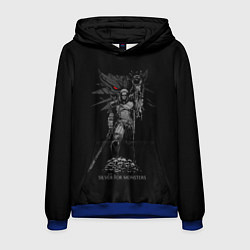 Толстовка-худи мужская Серебряный для монстров, цвет: 3D-синий