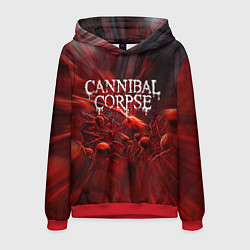 Толстовка-худи мужская Blood Cannibal Corpse Труп Каннибала Z, цвет: 3D-красный