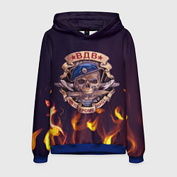 Толстовка-худи мужская ВДВ никто кроме нас, цвет: 3D-синий