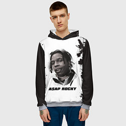 Толстовка-худи мужская АСАП ASAP ROCKY Z, цвет: 3D-меланж — фото 2