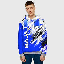Толстовка-худи мужская BAJAJ БАДЖАДЖ МОТОСПОРТ, цвет: 3D-меланж — фото 2