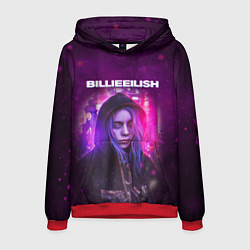 Толстовка-худи мужская BILLIE EILISH GLITCH Z, цвет: 3D-красный