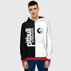 Толстовка-худи мужская PITBULL SYNDICATE ПИТБУЛЬ, цвет: 3D-красный — фото 2