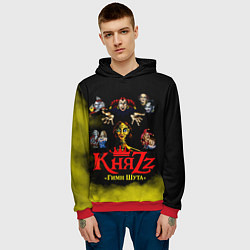 Толстовка-худи мужская КНЯZZ Гимн Шута, цвет: 3D-красный — фото 2