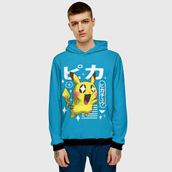 Толстовка-худи мужская Sweet Pikachu, цвет: 3D-черный — фото 2