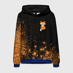 Толстовка-худи мужская Foxy - Paint, цвет: 3D-синий