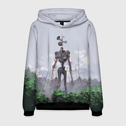 Толстовка-худи мужская СИРЕНОГОЛОВЫЙ ЛЕС, цвет: 3D-черный