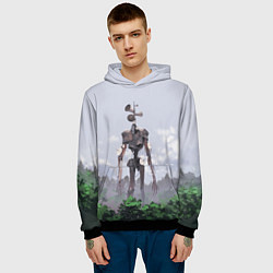 Толстовка-худи мужская СИРЕНОГОЛОВЫЙ ЛЕС, цвет: 3D-черный — фото 2