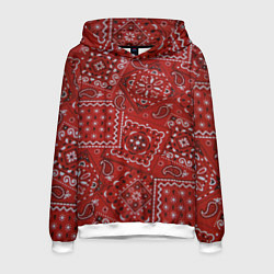 Толстовка-худи мужская БЛАДС BLOODS, цвет: 3D-белый