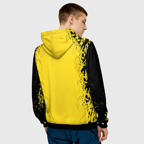 Мужская толстовка CYBERPUNK 2077 КИБЕРПАНК 2077 / 3D-Черный – фото 4