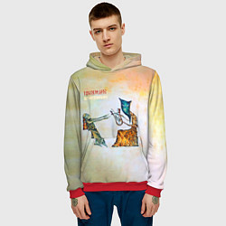 Толстовка-худи мужская Пикник - Египтянин, цвет: 3D-красный — фото 2
