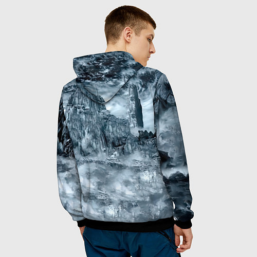 Мужская толстовка Группа Ария / 3D-Черный – фото 4