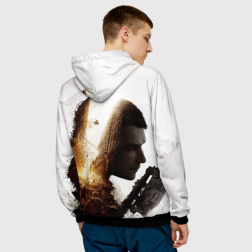 Мужская толстовка Dying Light 2 Original / 3D-Черный – фото 4