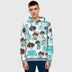 Толстовка-худи мужская ТООРУ ОЙКАВА OIKAWA TORU, цвет: 3D-меланж — фото 2