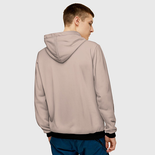 Мужская толстовка Умная птица / 3D-Черный – фото 4