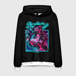 Толстовка-худи мужская Neon girl, цвет: 3D-белый