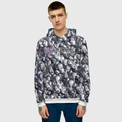 Толстовка-худи мужская Mieruko Chan Logo, цвет: 3D-белый — фото 2