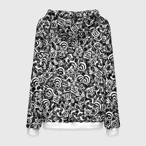 Мужская толстовка Genshin impact elements / 3D-Белый – фото 2