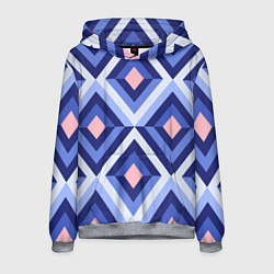 Толстовка-худи мужская Узор, цвет: 3D-меланж