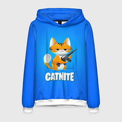 Толстовка-худи мужская Catnite, цвет: 3D-белый