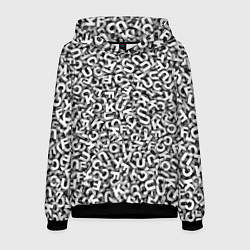 Толстовка-худи мужская Буквы UKFC, цвет: 3D-черный