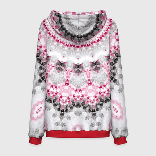 Мужская толстовка Абстрактный современный фон / 3D-Красный – фото 2