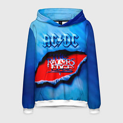 Толстовка-худи мужская ACDC - The Razor’s Edge, цвет: 3D-белый