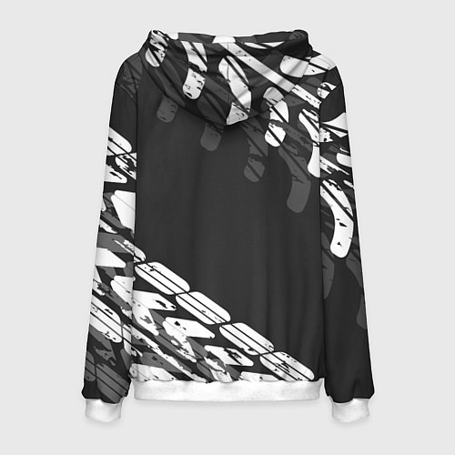 Мужская толстовка БМВ BMW TIRE TREAD / 3D-Белый – фото 2