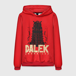 Толстовка-худи мужская Dalek, цвет: 3D-красный