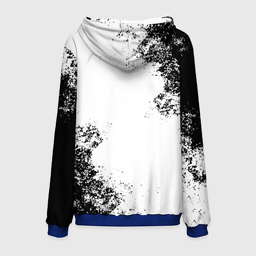 Мужская толстовка BMW БМВ РАЗРЕЗАННОЕ ЛОГО / 3D-Синий – фото 2