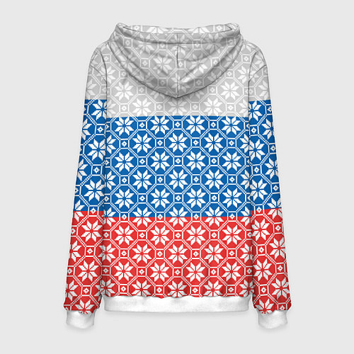 Мужская толстовка Россия Алатырь / 3D-Белый – фото 2