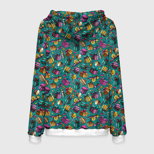 Мужская толстовка День Рождения / 3D-Белый – фото 2