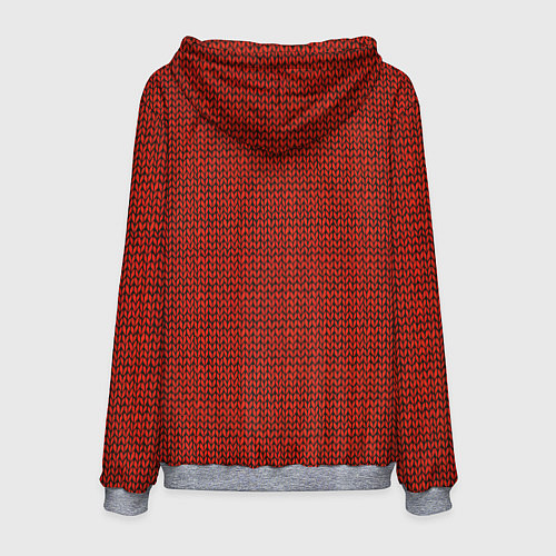 Мужская толстовка Красная вязь / 3D-Меланж – фото 2