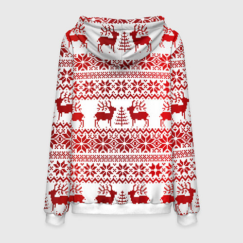 Мужская толстовка Зимний лес / 3D-Белый – фото 2