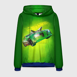 Толстовка-худи мужская Hot Wheels Хот Вилс, цвет: 3D-синий