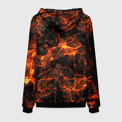 Мужская толстовка Горящая лава / 3D-Черный – фото 2