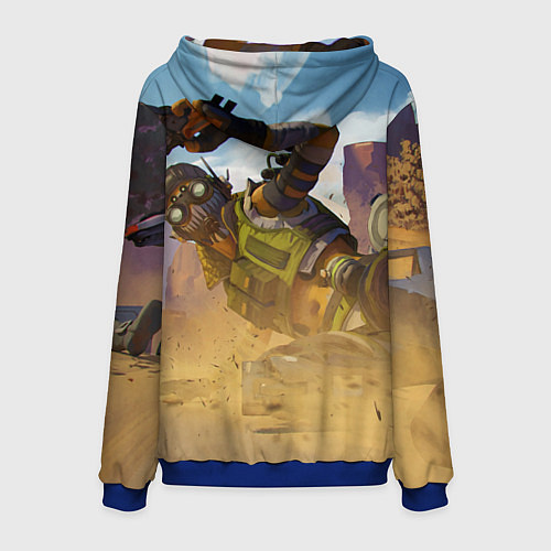 Мужская толстовка Октейн в деле / 3D-Синий – фото 2