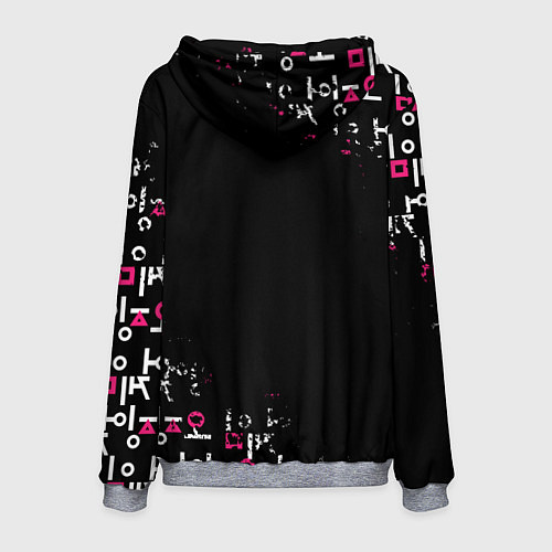 Мужская толстовка Игра в кальмара: Логотип / 3D-Меланж – фото 2