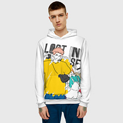 Толстовка-худи мужская Итадори Юдзи - Jujutsu Kaisen, цвет: 3D-белый — фото 2