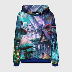 Толстовка-худи мужская FantasyFish, цвет: 3D-синий