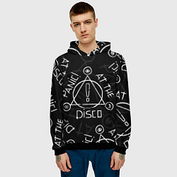Толстовка-худи мужская Panic! At the Disco - Pray For The Wicked, цвет: 3D-черный — фото 2