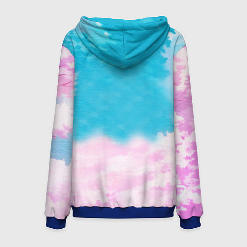 Мужская толстовка КЛИНОК РАССЕКАЮЩИЙ ДЕМОНОВ, ЗЕНИТЦУ / 3D-Синий – фото 2