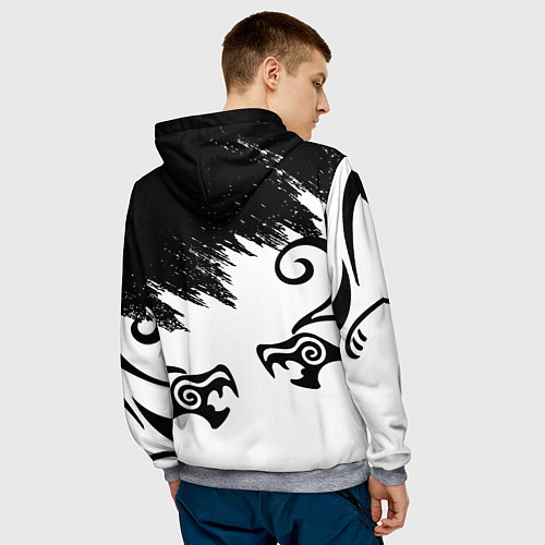 Мужская толстовка ТОКИЙСКИЕ МСТИТЕЛИ ВАЛЬГАЛЛА / 3D-Меланж – фото 4