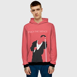 Толстовка-худи мужская Ганн на концерте, цвет: 3D-черный — фото 2