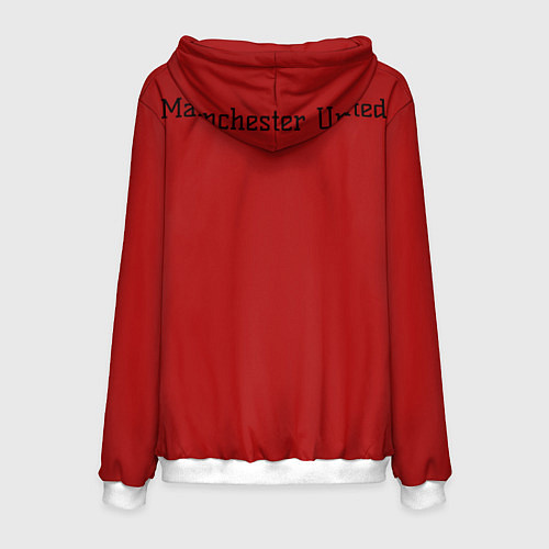 Мужская толстовка Manchester United F C / 3D-Белый – фото 2
